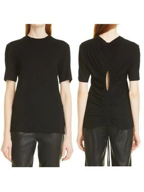 New Birgitte Herskind Gaga Open Back Top in Black size XS